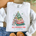 Christmas Pencil Tree Teacher SWEATSHIRT, Teacher Coquette Bow SWEATSHIRT, Teacher Christmas Shirt , Gift for Teacher,...