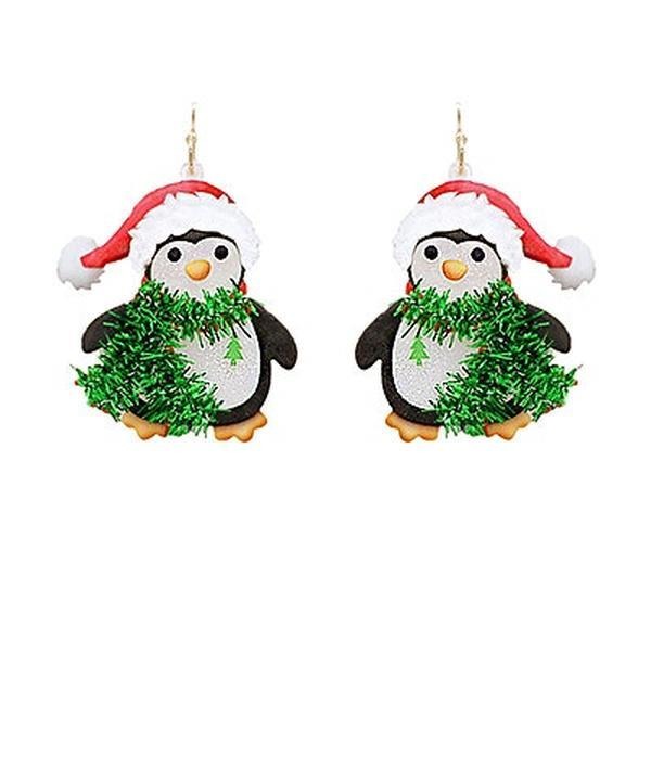 Christmas Penguin Earrings T-Shirts, Hoodie, Sweatshirt | PureTeeCo.com