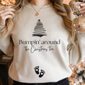 Christmas Pregnancy Announcement shirt, Bumpin around the Christmas tree maternity t-shirt, Funny Baby Reveal Shirt to...