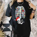 Christmas Pregnancy Shirt, Skeleton Christmas Pregnancy Sweatshirt, Maternity Christmas, Pregnant Skeleton Xmas Baby...