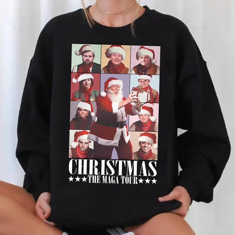 Christmas The MAGA Tour 2024 Shirt Sweatshirt Hoodie | PureTeeCo.com