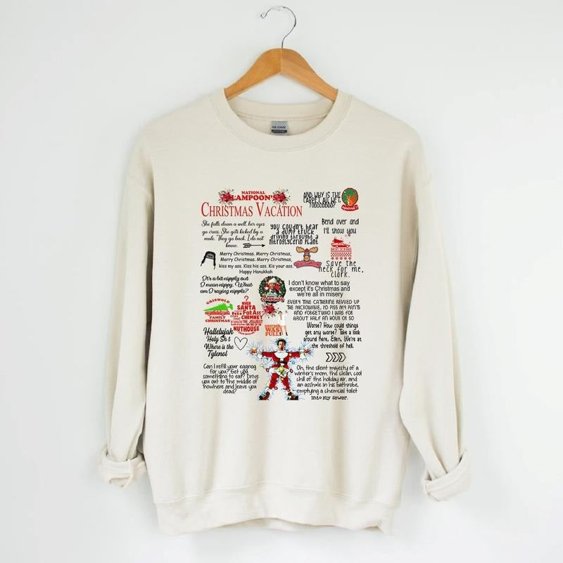 Christmas Vacation Rant Sweatshirt, National Lampoons Sweater, Christmas Vacation Quotes Crewneck, Family Christmas...
