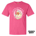 Christmas Vibes Retro Santa Comfort Colors T-Shirt Hoodie, Sweatshirt | PureTeeCo.com