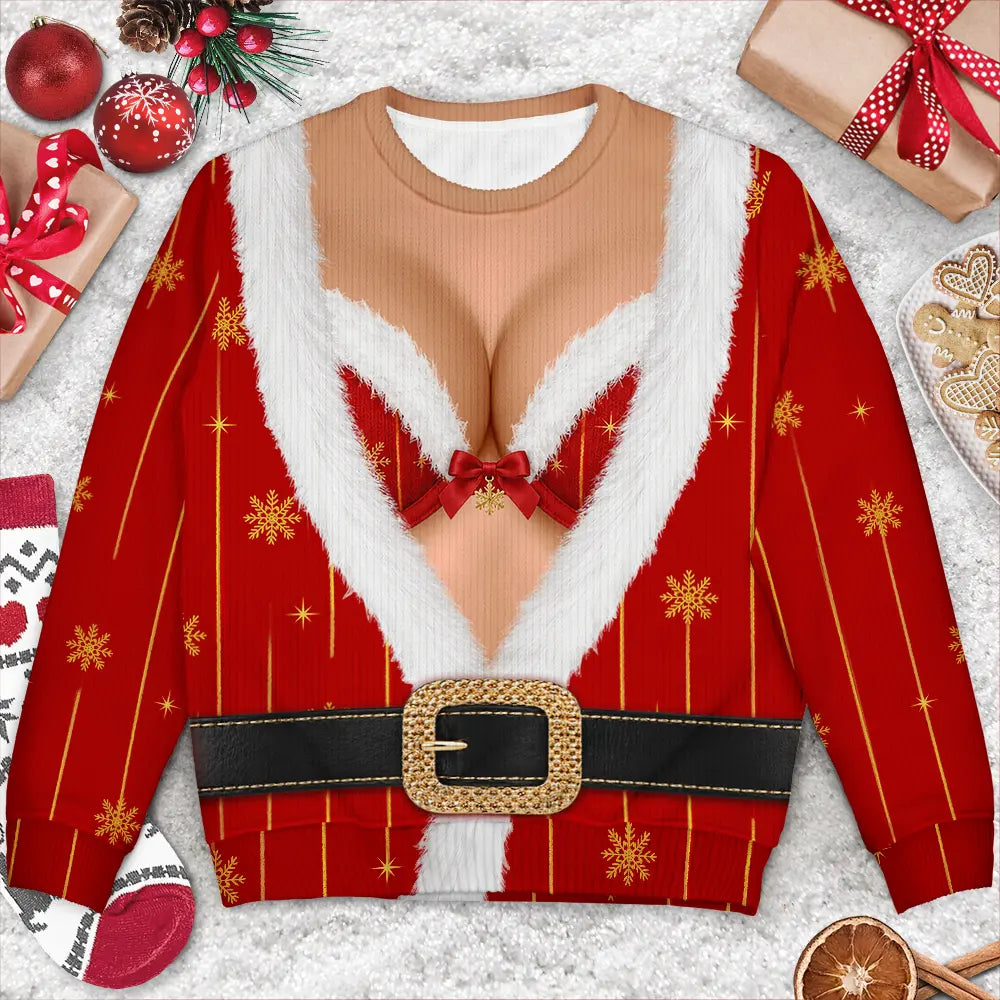 Christmas 3D Sexy Body Wife Sisters - Personalized Unisex Ugly Sweater