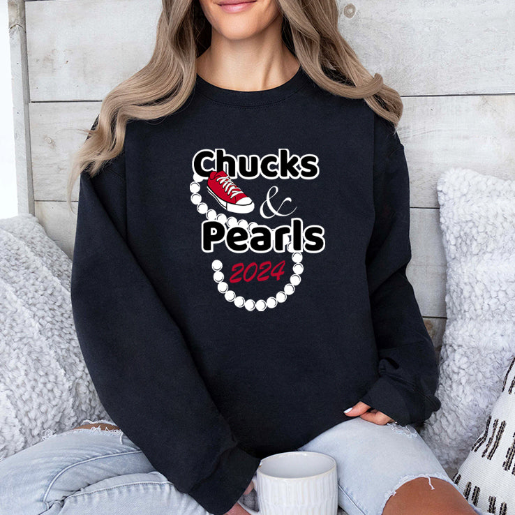 Chucks And Pearls Kamala 2024 Shirt