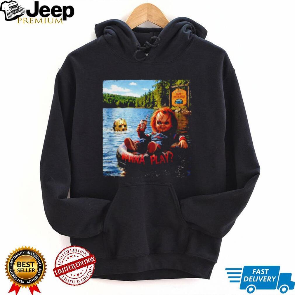 Chucky and Jason Voorhees Wanna Play Camp Crystal Lake shirt