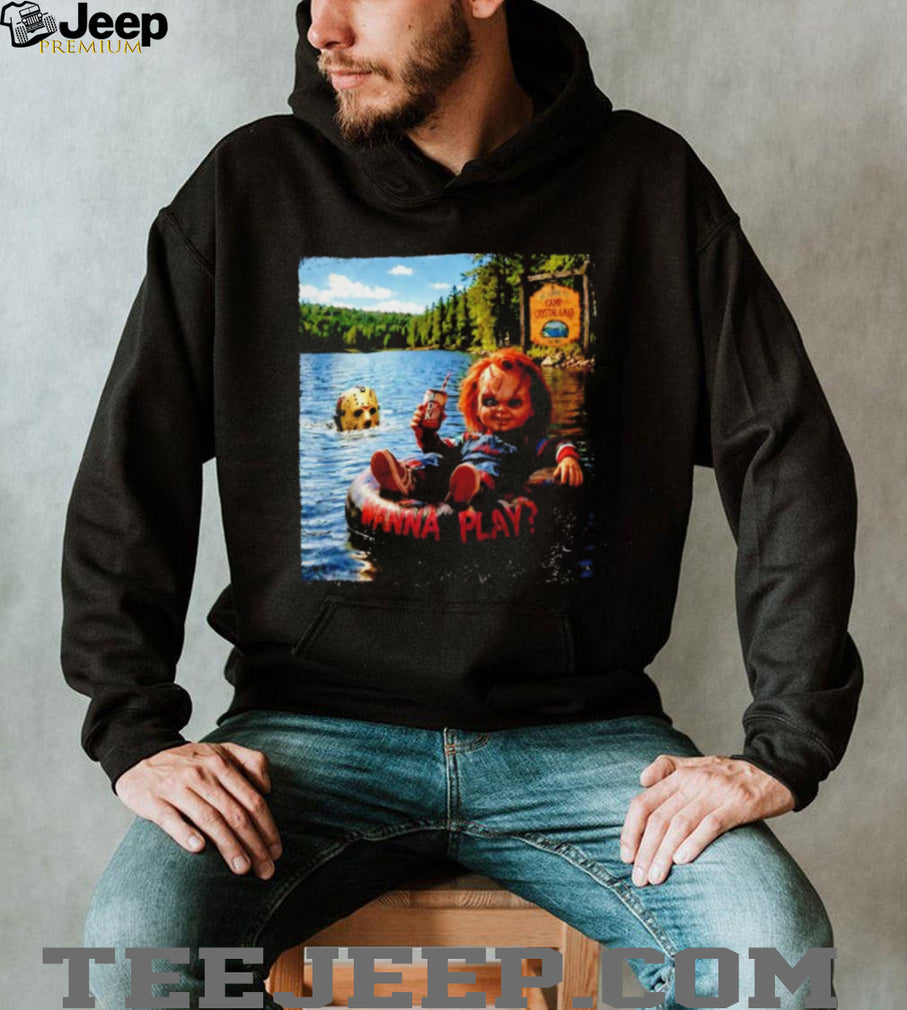 Chucky and Jason Voorhees Wanna Play Camp Crystal Lake shirt