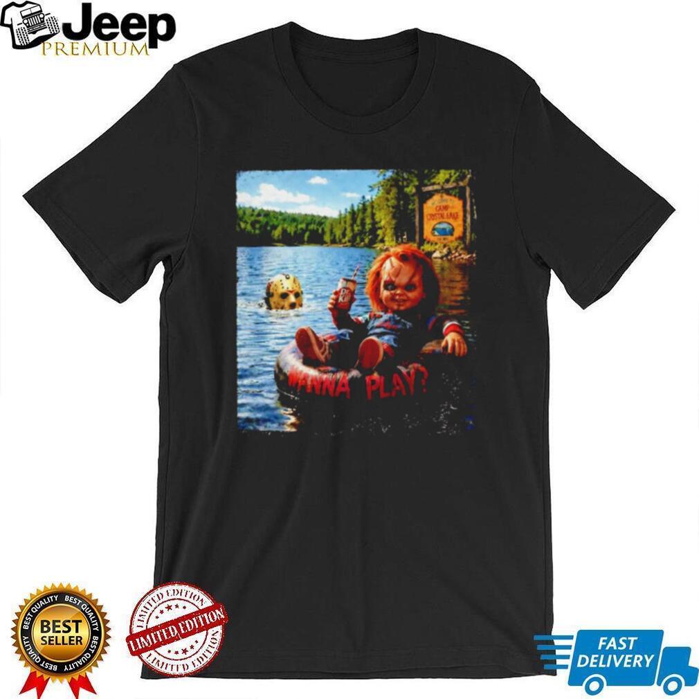 Chucky and Jason Voorhees Wanna Play Camp Crystal Lake shirt