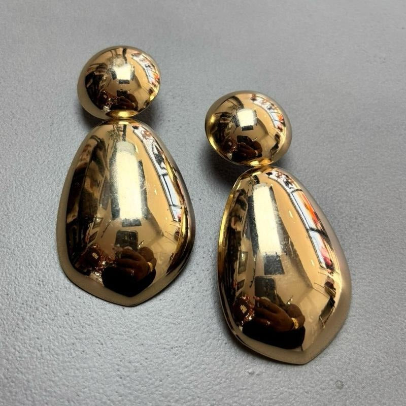 Chunky Bubble Double-Layer Earrings - Bold Design with Lightweight Textured Bubbles, Comfortable Fit for All-Day Wear...