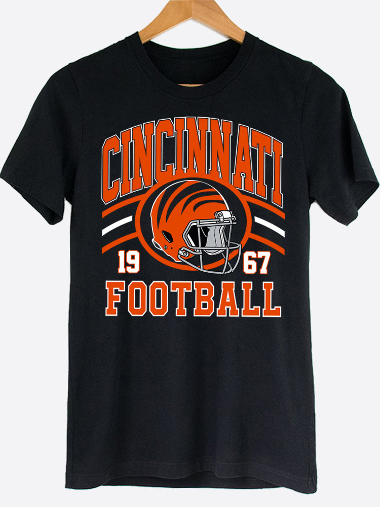 Cincinnati Football Graphic Tee Hoodie, Sweatshirt | PureTeeCo.com (Image 1)