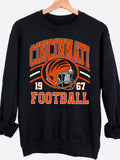 Cincinnati Football Graphic Sweatshirt T-Shirts, Hoodie | PureTeeCo.com (Image 1)
