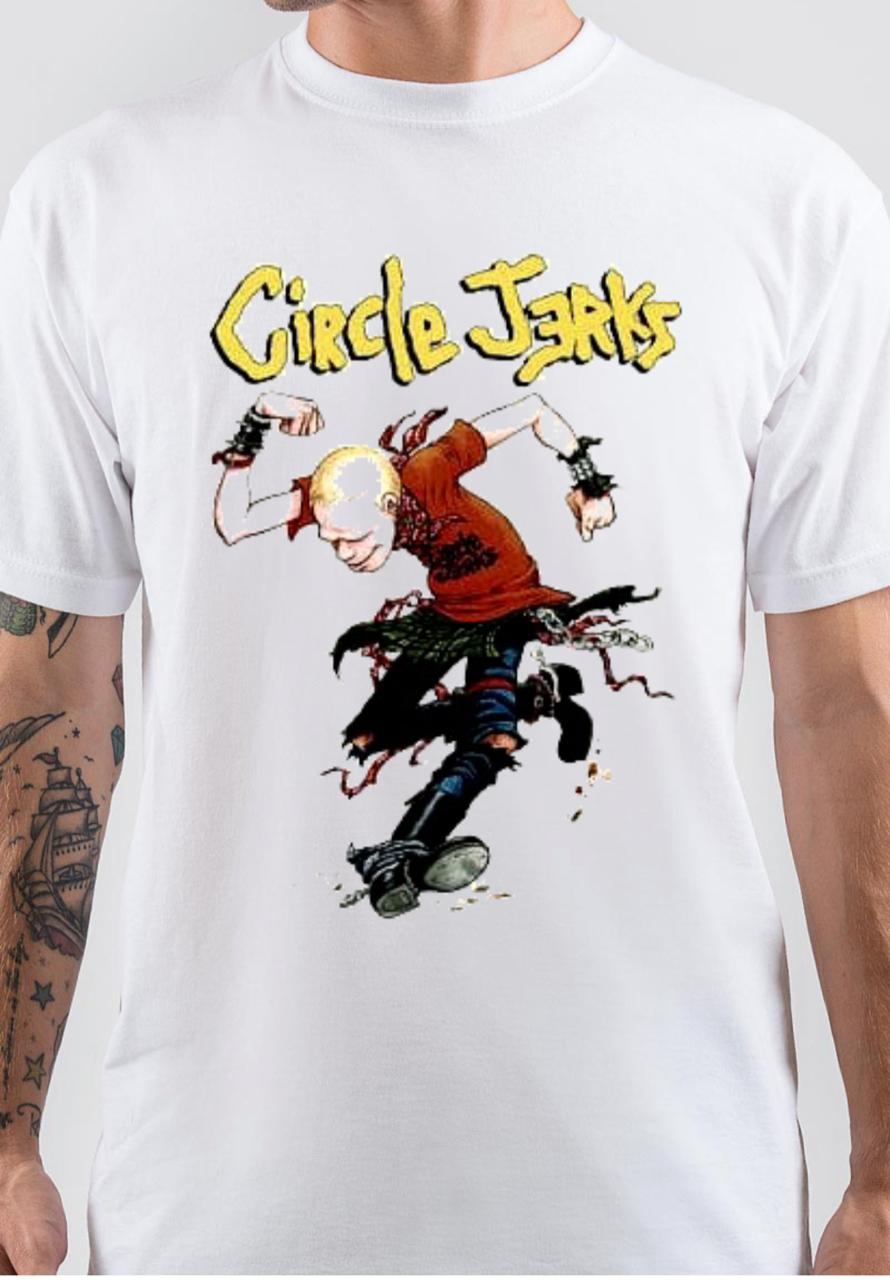 Circle Jerks White T-Shirt Hoodie, Sweatshirt | PureTeeCo.com
