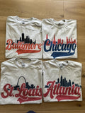 City Skyline Baseball T Shirt Hoodie, Sweatshirt | PureTeeCo.com