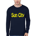 Sun City Navy Blue T-Shirt Hoodie, Sweatshirt | PureTeeCo.com