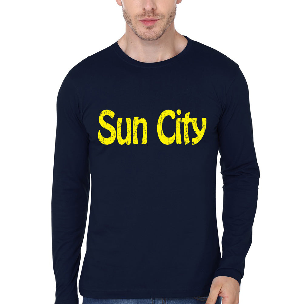 Sun City Navy Blue T-Shirt Hoodie, Sweatshirt | PureTeeCo.com