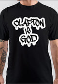 Eric Clapton Clapton is God Black T-Shirt Hoodie, Sweatshirt | PureTeeCo.com
