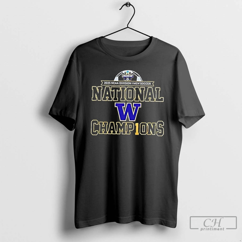 Classic 2025 Ncaa Division I Mens Soccer Washington Huskies National Champions T-Shirts, Hoodie, Sweatshirt | PureTeeCo.com