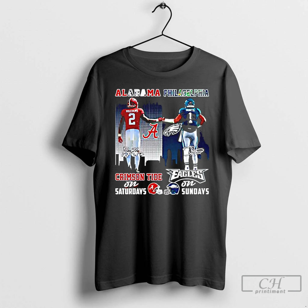 Classic Alabama Philadelphia Players First Bump Signature T-Shirts, Hoodie, Sweatshirt | PureTeeCo.com