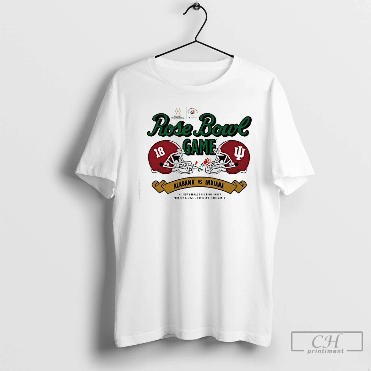 Classic Alabama And Indiana Playoff Rose Bowl Game 2026 T-Shirts, Hoodie, Sweatshirt | PureTeeCo.com