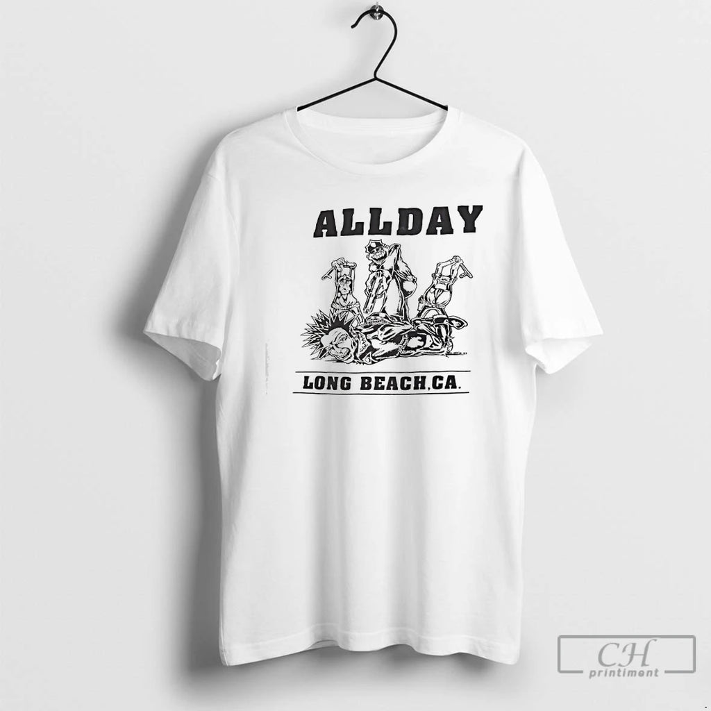 Classic Allday Vintage 1992 Long Beach California Tour T-Shirts, Hoodie, Sweatshirt | PureTeeCo.com