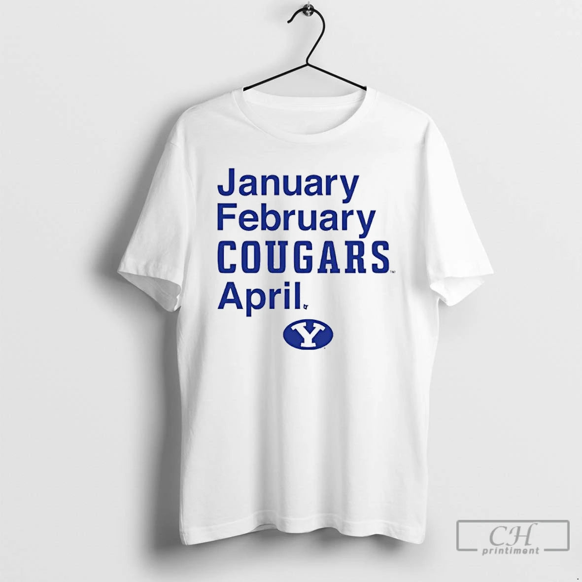 Classic Byu Basketball January February Cougars April T-Shirts, Hoodie, Sweatshirt | PureTeeCo.com