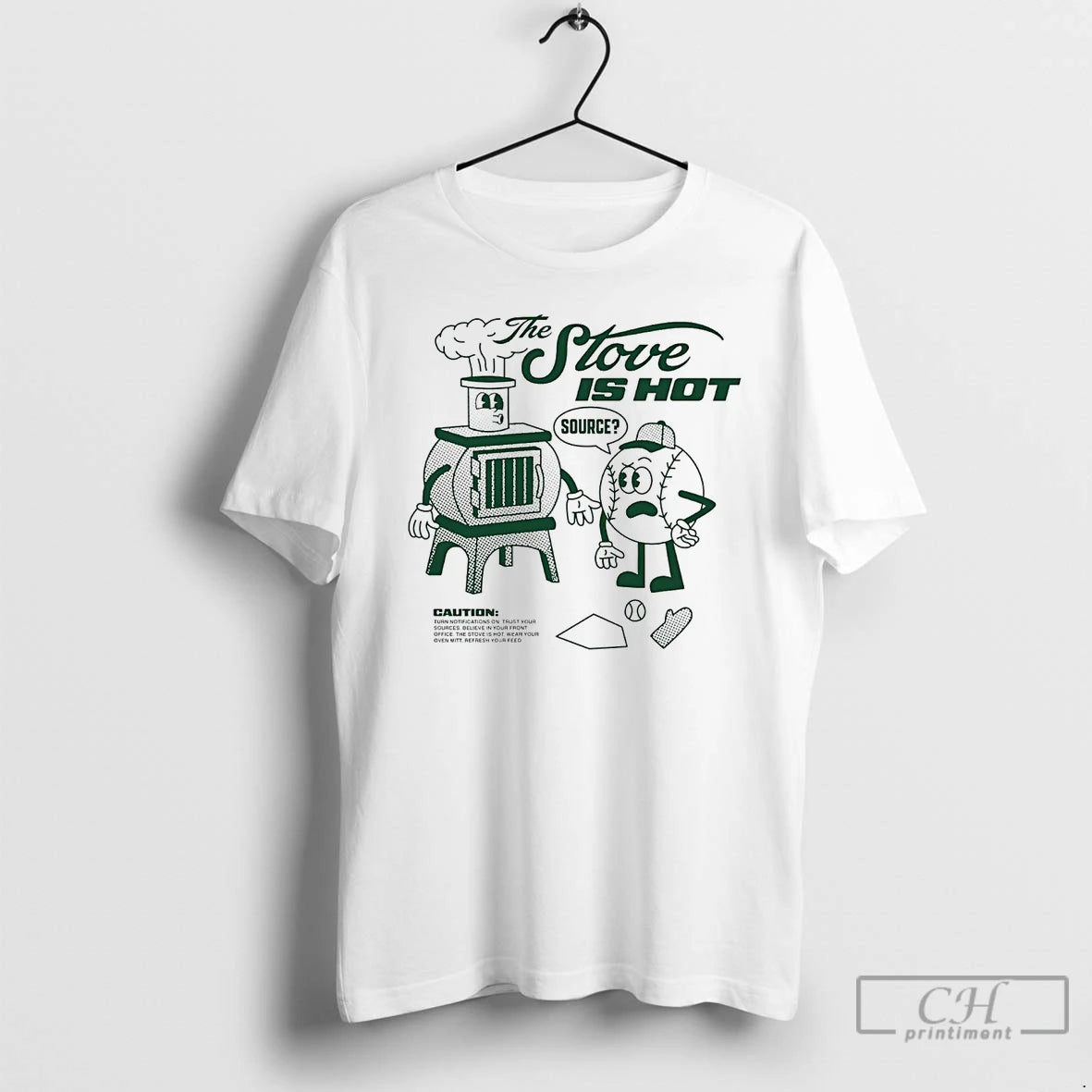 Classic Baseball The Stove Is Hot Wear Your Oven Mitt T-Shirts, Hoodie, Sweatshirt | PureTeeCo.com