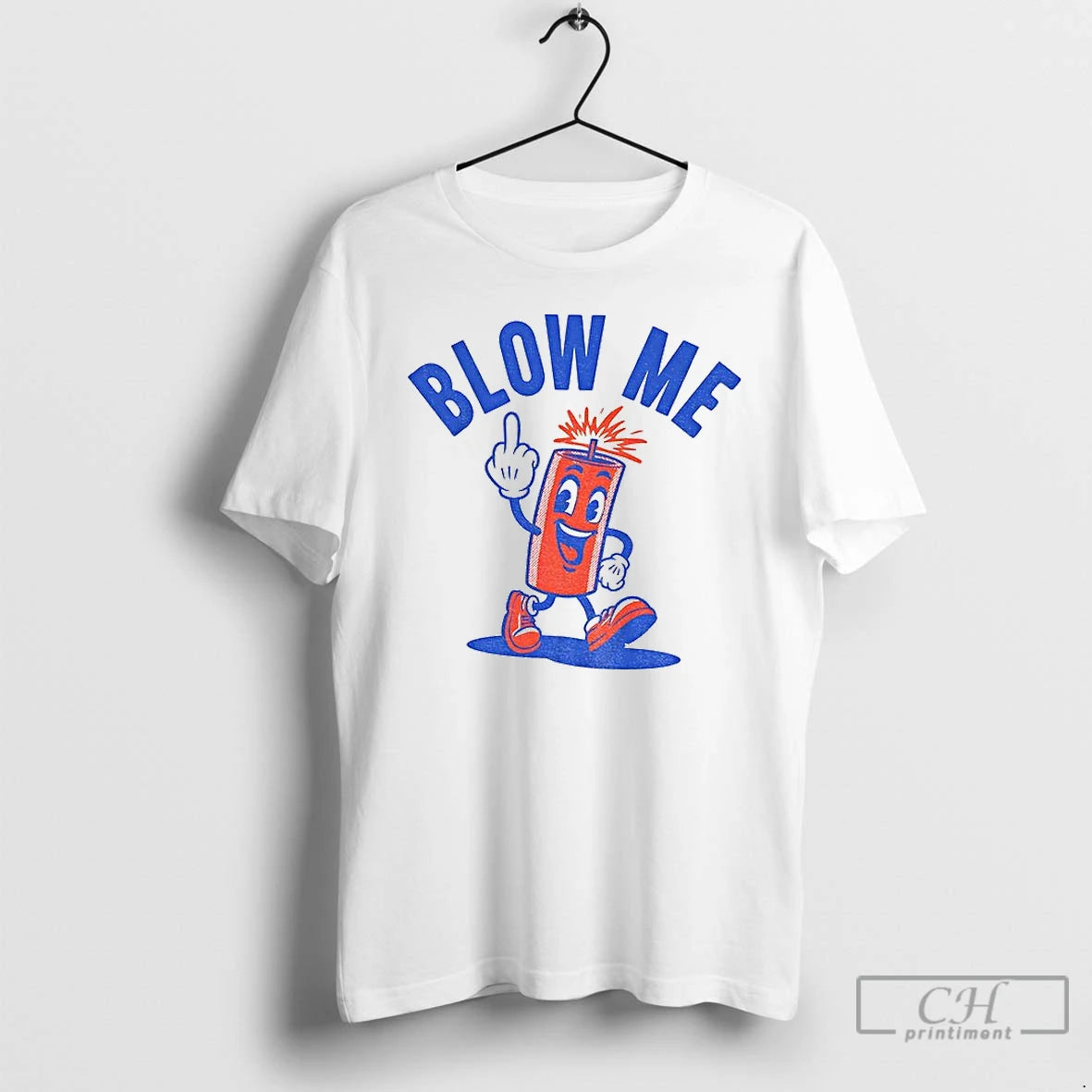 Classic Blow Me Firework Middle Finger