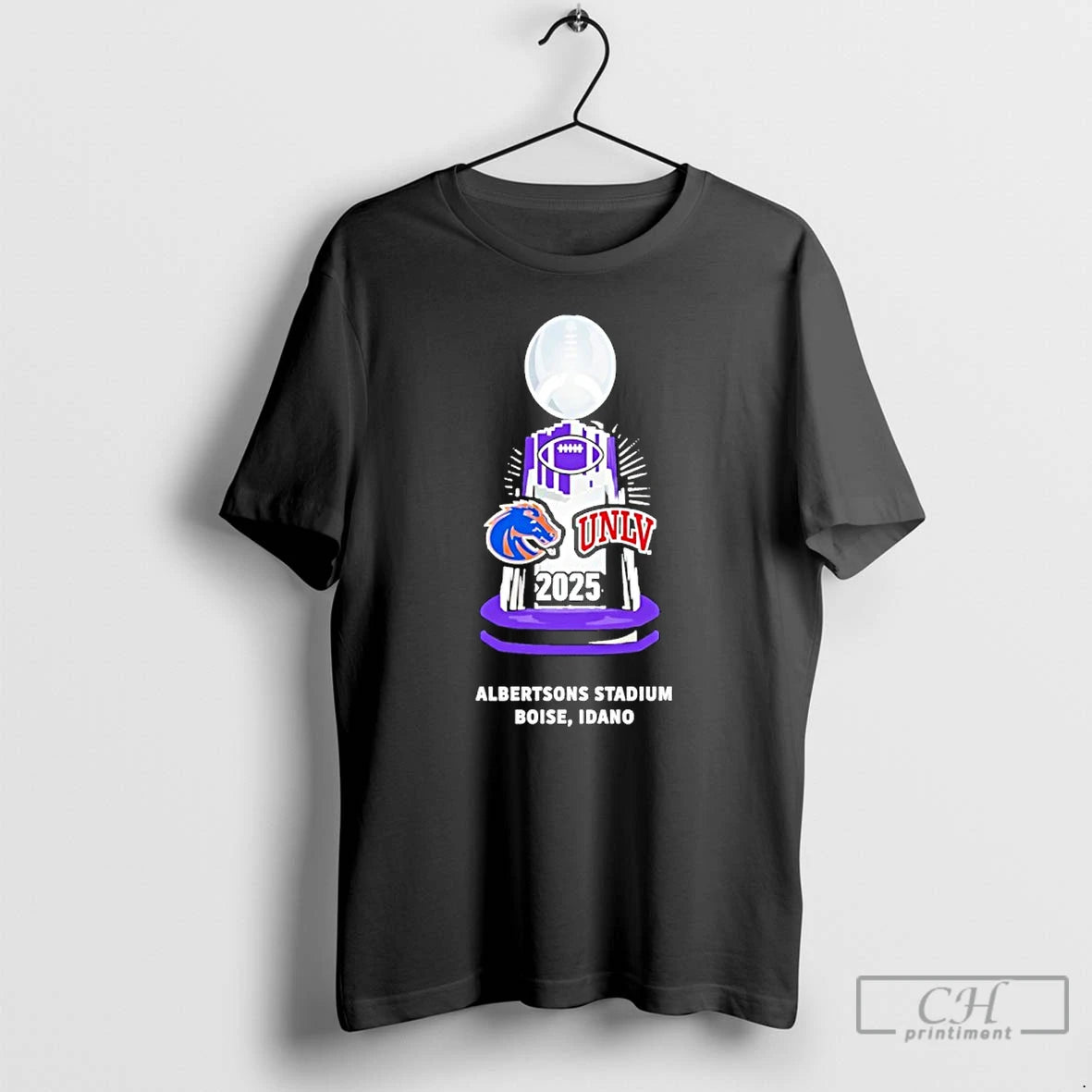 Classic Boise State Vs Unlv 2025 Mountain West Championship Mens Trophy T-Shirts, Hoodie, Sweatshirt | PureTeeCo.com