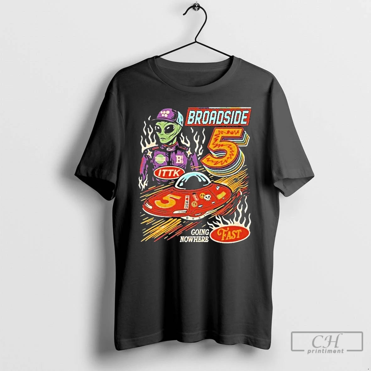 Classic Broadside Going Nowhere Nascar Star Alien T-Shirts, Hoodie, Sweatshirt | PureTeeCo.com