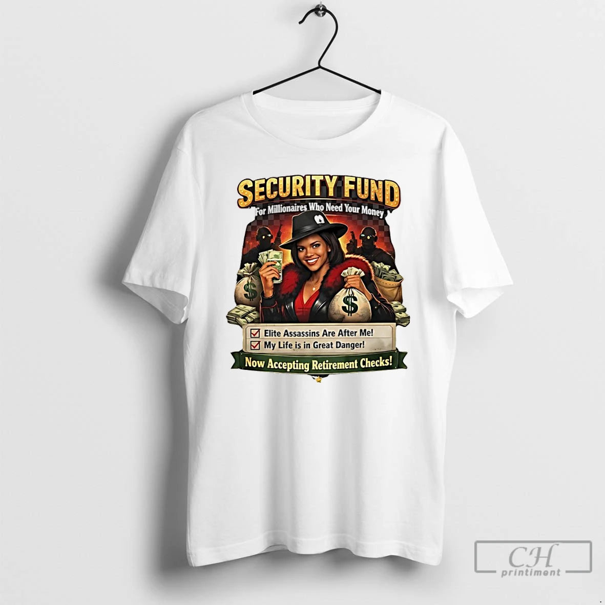 Classic Candace Owens Security Fund For Millionaires Who Need Your Money T-Shirts, Hoodie, Sweatshirt | PureTeeCo.com