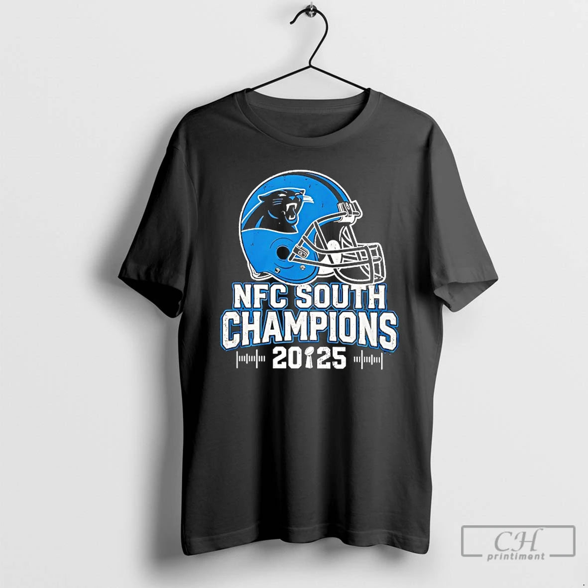 Classic Carolina Panthers Nfc South 2025 Champions Helmet T-Shirts, Hoodie, Sweatshirt | PureTeeCo.com