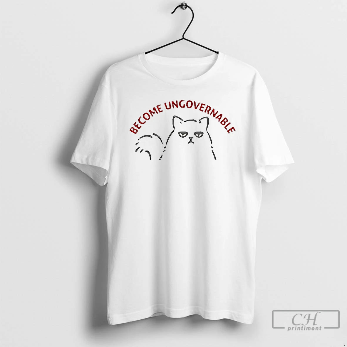 Classic Cat Become Ungovernable T-Shirts, Hoodie, Sweatshirt | PureTeeCo.com