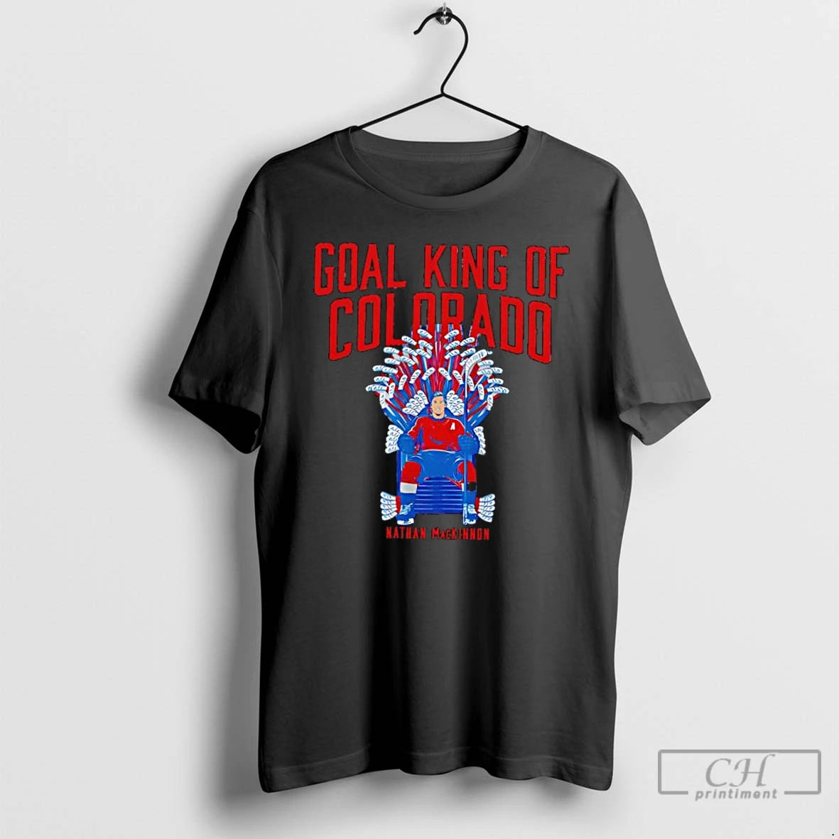 Classic Colorado Avalanche Nathan Mackinnon Goal King Of Colorado T-Shirts, Hoodie, Sweatshirt | PureTeeCo.com