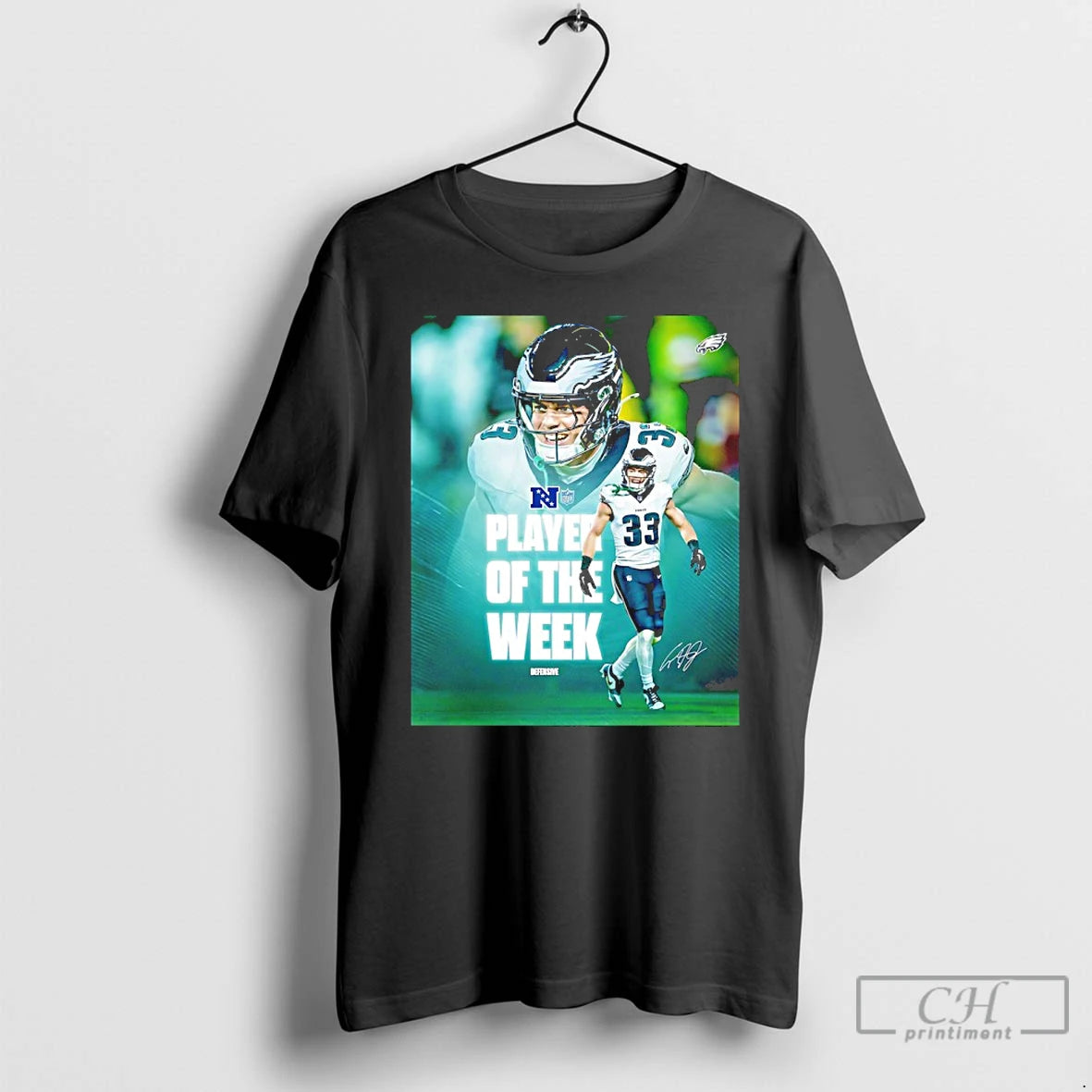 Classic Cooper Dejean 2025 Nfc Defensive Player Of The Week Signature T-Shirts, Hoodie, Sweatshirt | PureTeeCo.com