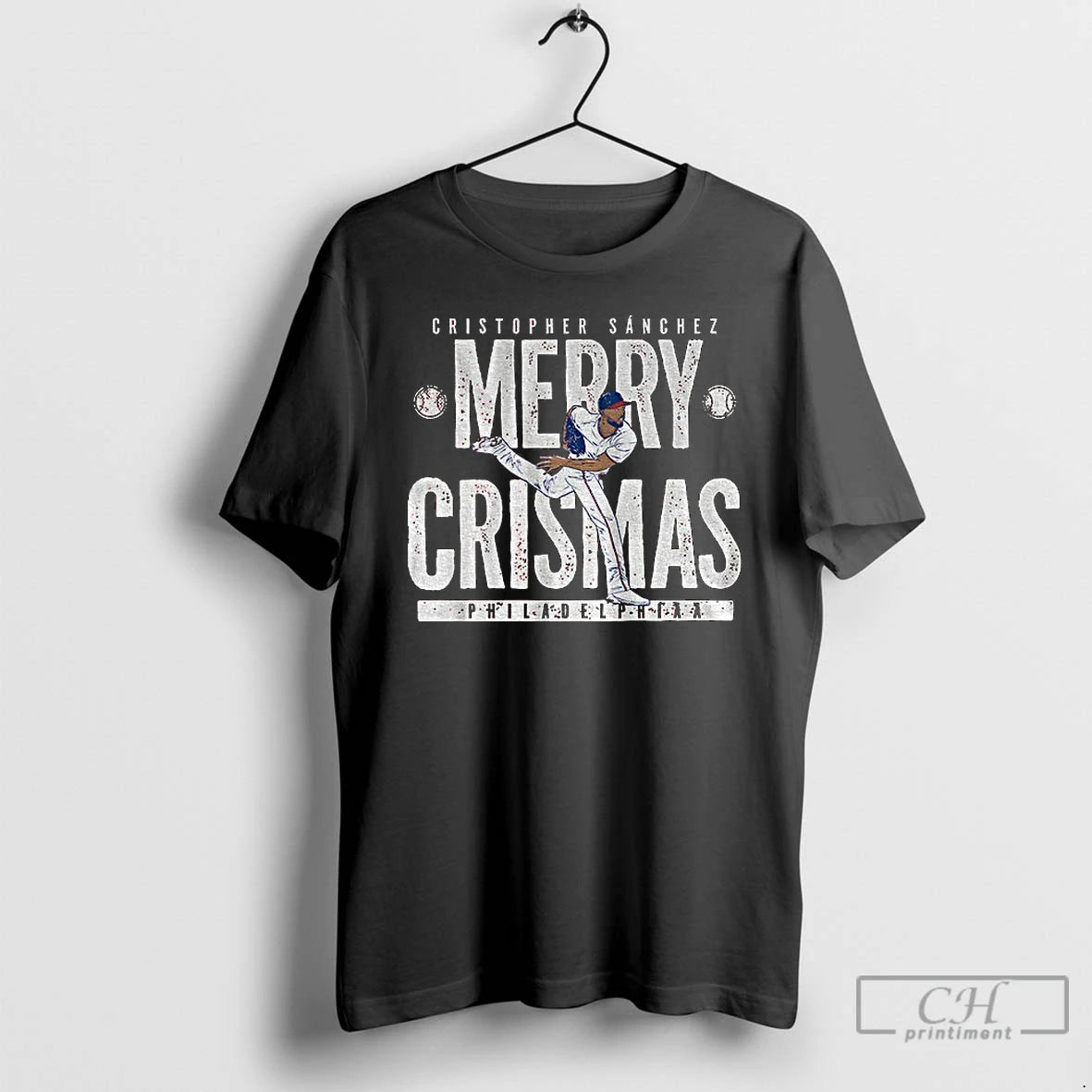 Classic Cristopher Sanchez Philadelphia Phillies Baseball Merry Crismas 2026