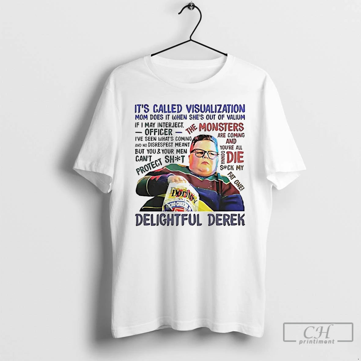 Classic Delightful Derek Its Called Visualization T-Shirts, Hoodie, Sweatshirt | PureTeeCo.com