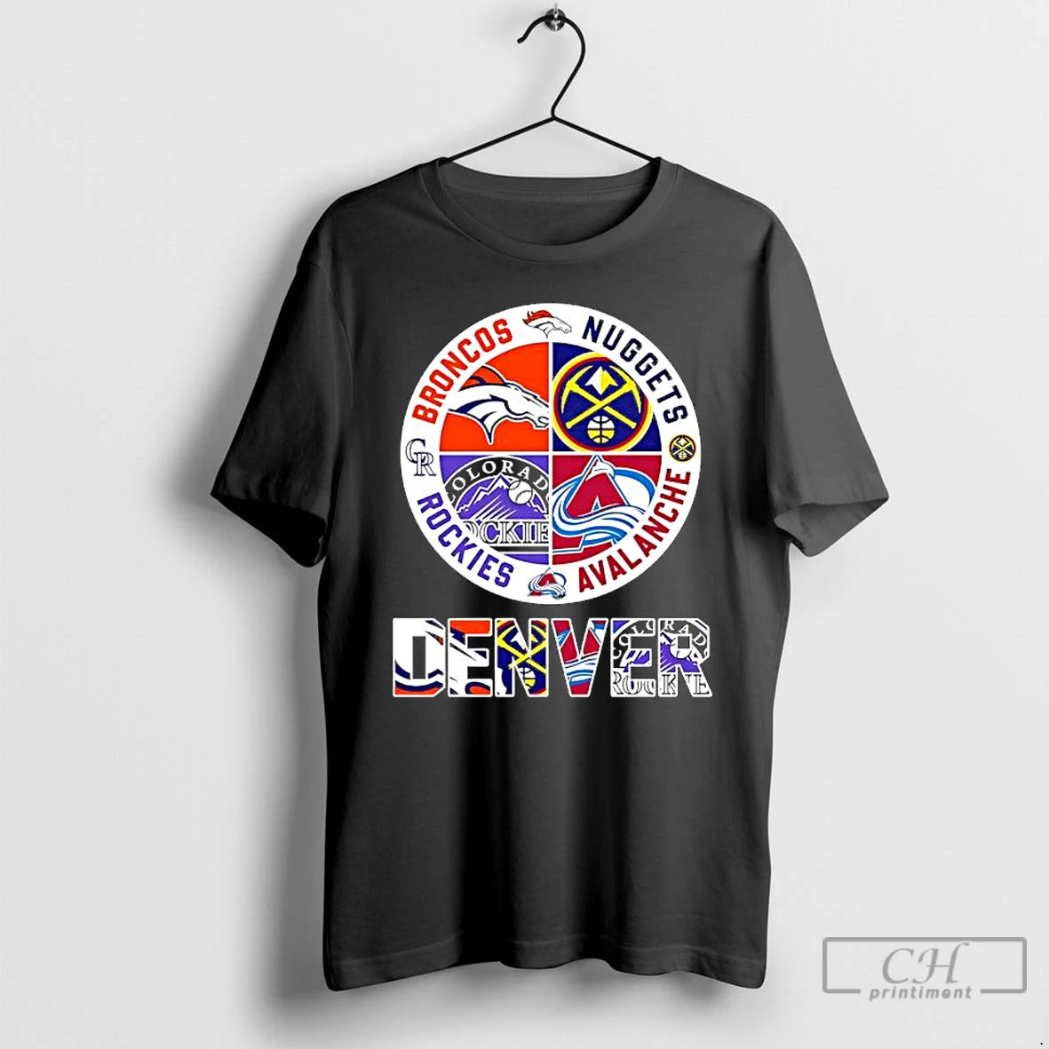 Classic Denver Teams Based Broncos X Nuggets X Rockies X Avalanche Major T Shirts Sweater Hoodie, Sweatshirt | PureTeeCo.com