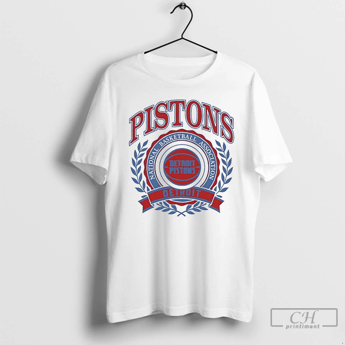 Classic Detroit Pistons Nba Crest T-Shirts, Hoodie, Sweatshirt | PureTeeCo.com