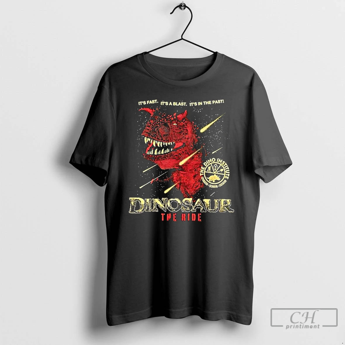 Classic Dinosaur The Ride Its Fast Its A Blast Its In The Past T Shirts Hoodie, Sweatshirt | PureTeeCo.com