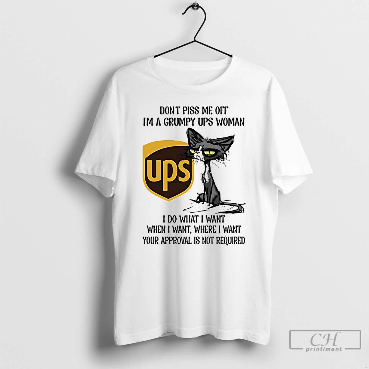 Classic Dont Piss Me Off Im A Grumpy Cat Ups Woman T-Shirts, Hoodie, Sweatshirt | PureTeeCo.com