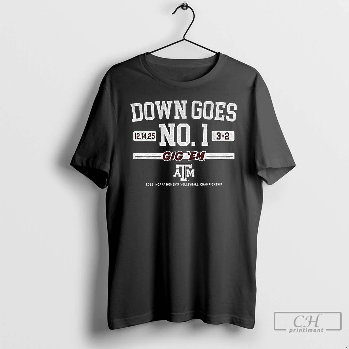 Classic Down Goes No 1 Gig Em Texas Am Volleyball Championship Logo T Shirts Sweater Hoodie, Sweatshirt | PureTeeCo.com