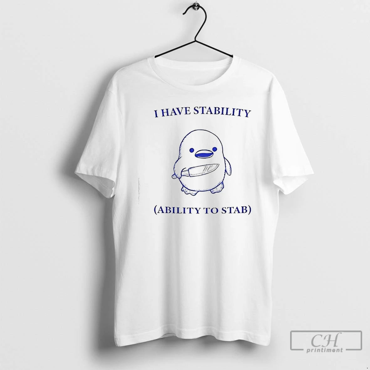 Classic Duck With Knife I Have Stability Ability To Stab T-Shirts, Hoodie, Sweatshirt | PureTeeCo.com