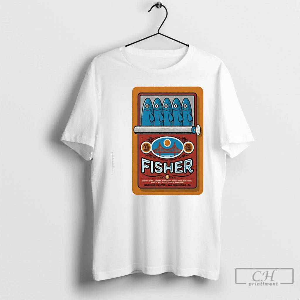 Classic Fisher In San Francisco Ca On Dec 19 20 2025 T-Shirts, Hoodie, Sweatshirt | PureTeeCo.com