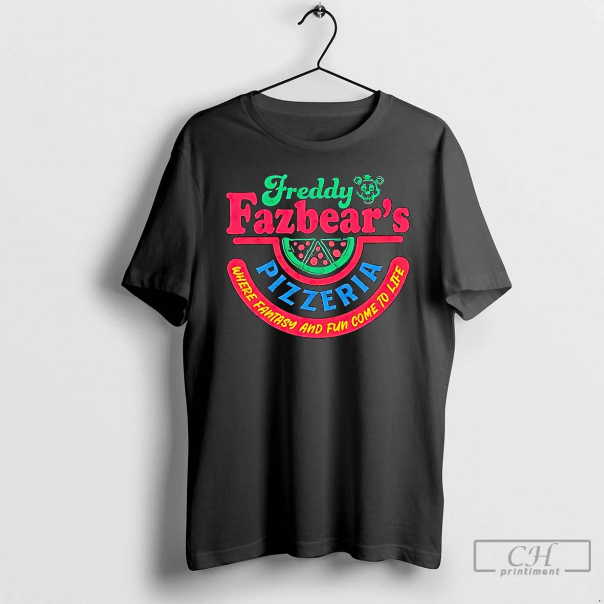 Classic Freddy Fazbears Pizzeria Where Fantasy And Fun Come To Life T-Shirts, Hoodie, Sweatshirt | PureTeeCo.com