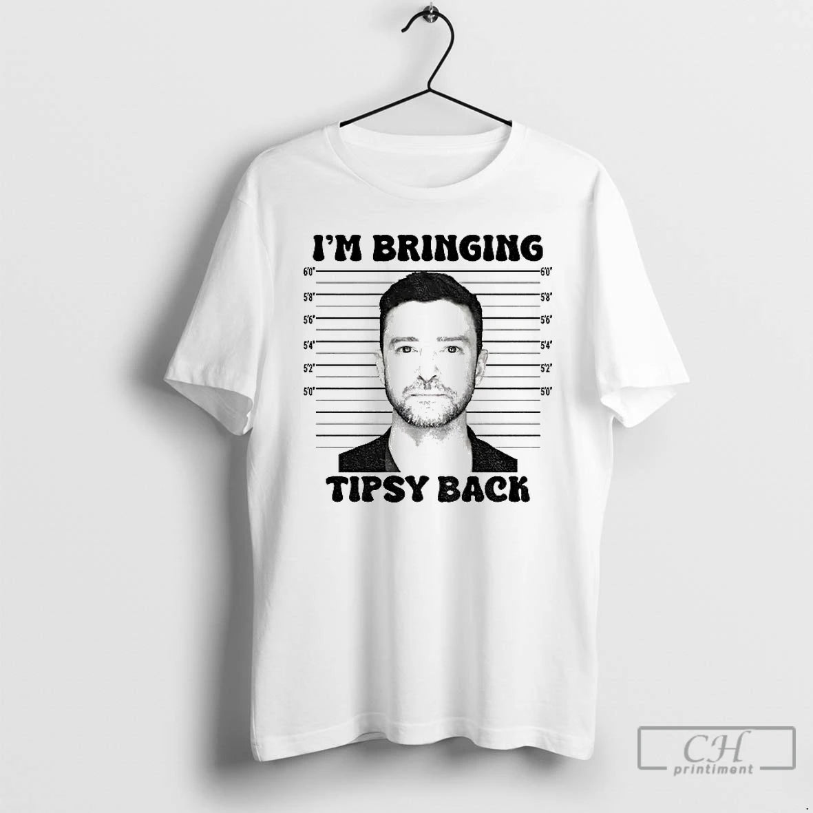 Classic Free Justin Im Bringing Tipsy Back Mugshot Vintage T-Shirts, Hoodie, Sweatshirt | PureTeeCo.com
