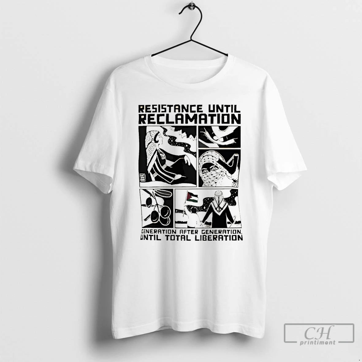 Classic Free Palestine Resistance Until Reclamation Generation After Generation Until Total Liberation T Shirts Sweater