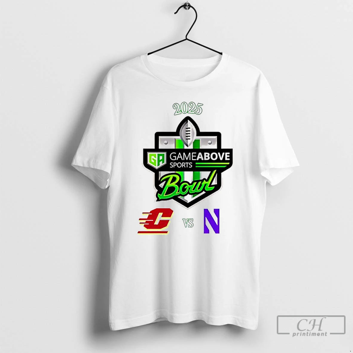 Classic Gameabove Sports Bowl 2025 Central Michigan Vs Northwestern T-Shirts, Hoodie, Sweatshirt | PureTeeCo.com