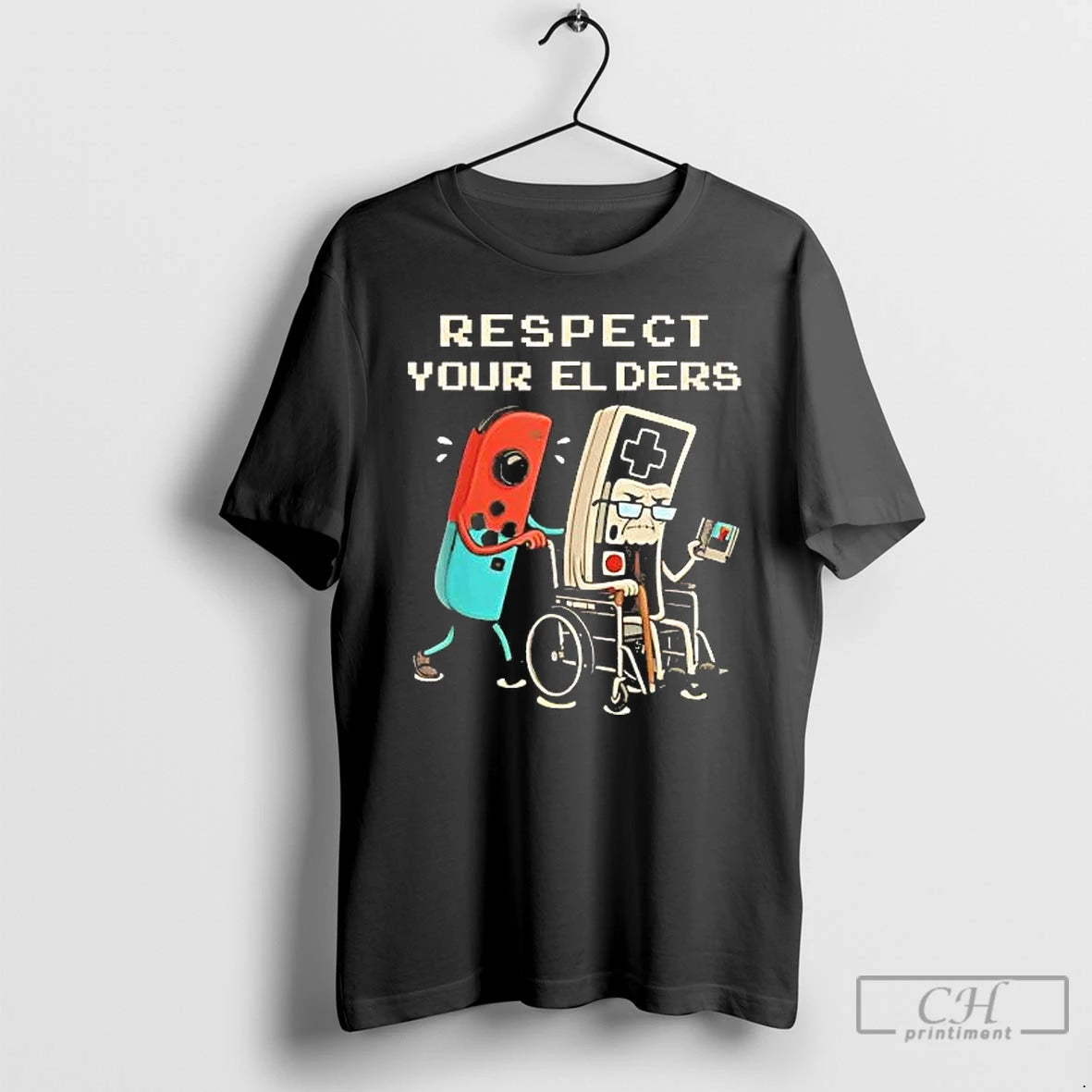 Classic Gaming Respect Your Elders T-Shirts, Hoodie, Sweatshirt | PureTeeCo.com