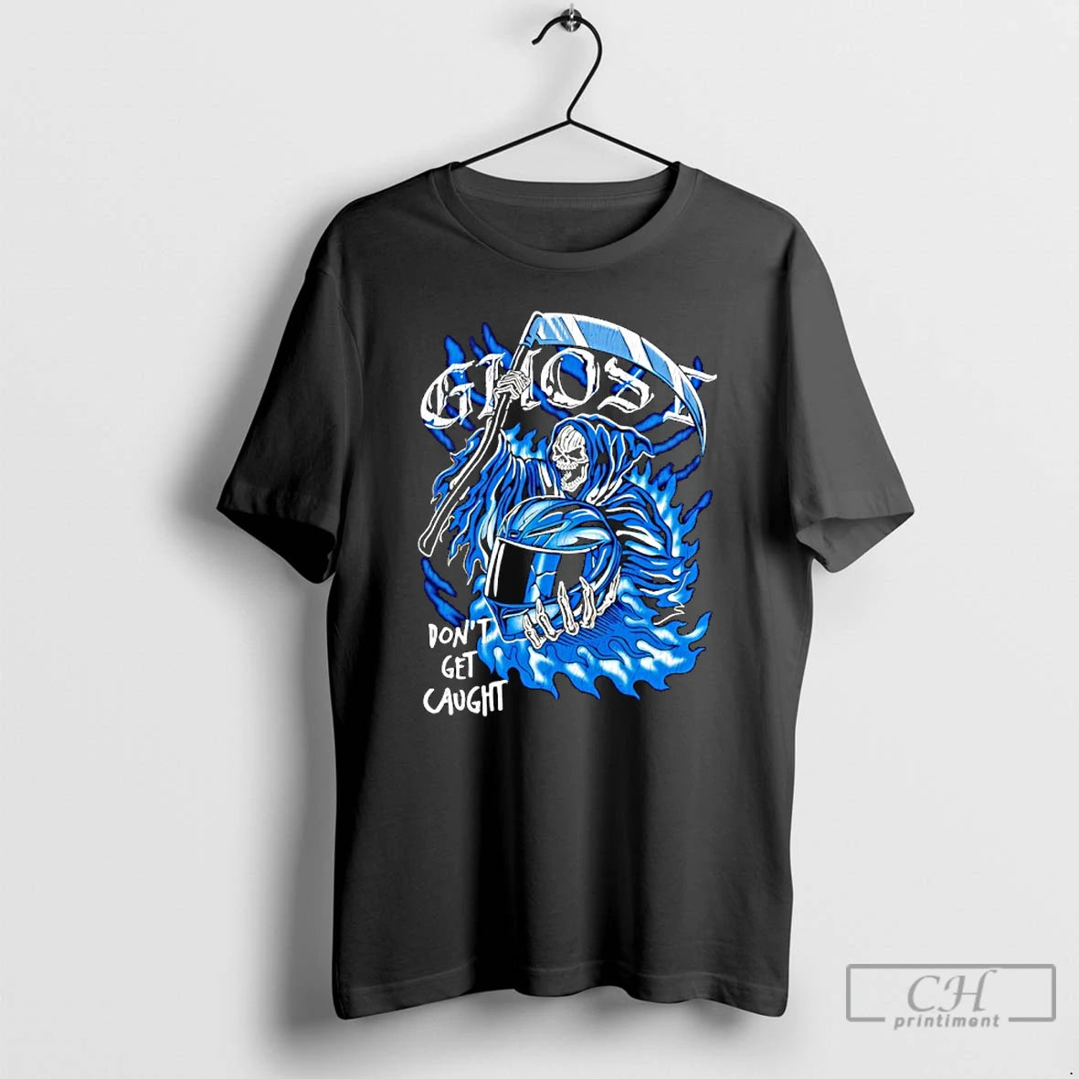 Classic Ghostracing The Reaper Dont Get Caught T-Shirts, Hoodie, Sweatshirt | PureTeeCo.com