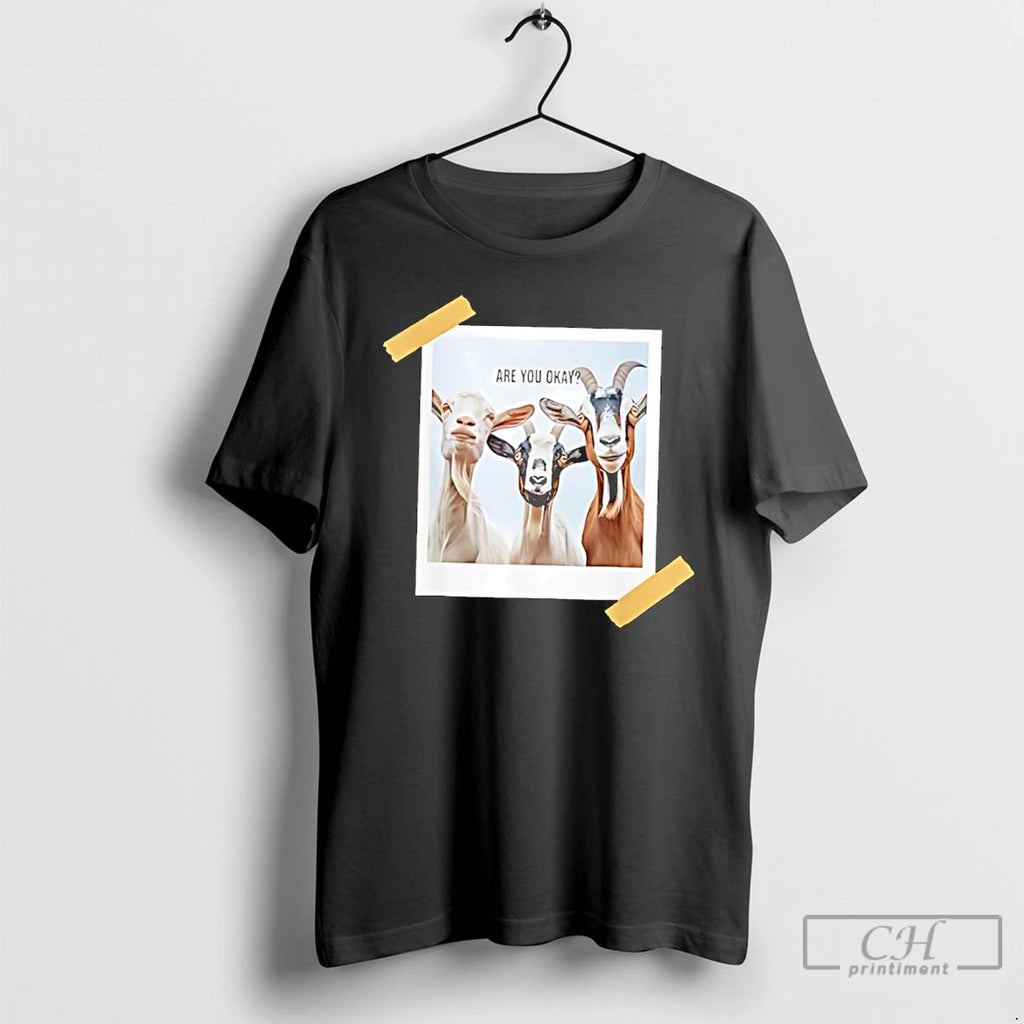 Classic Goats Selfies Are You Okay T-Shirts, Hoodie, Sweatshirt | PureTeeCo.com